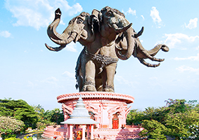 Erawan Museum and a 3 headed Elephant - SiamBangkokMap