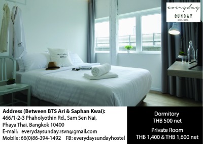 Everyday Sunday Social Hostel - SiamBangkokMap