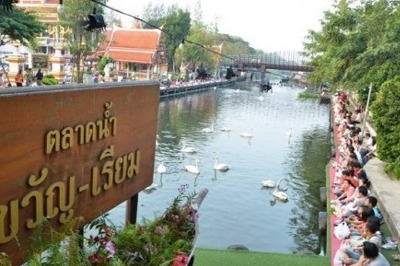 Kwan-Riam Floating Market  - SiamBangkokMap